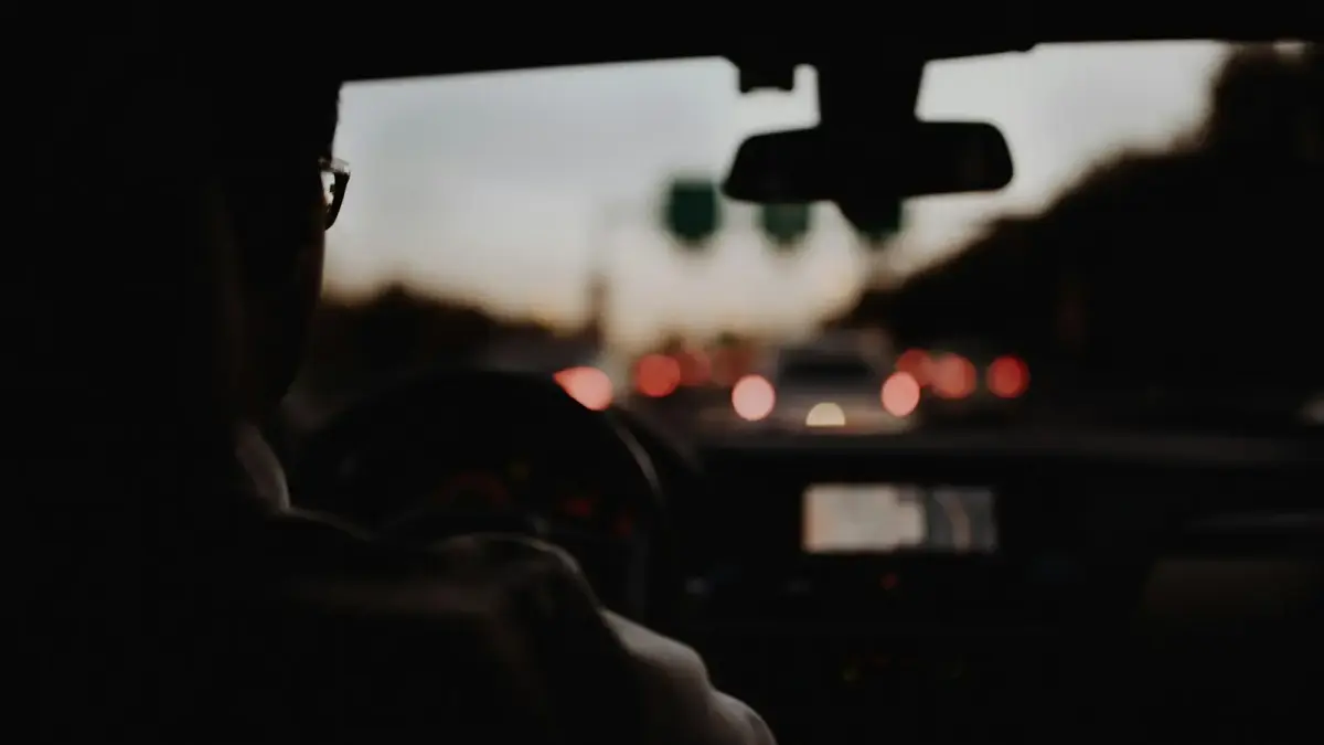 person driving car