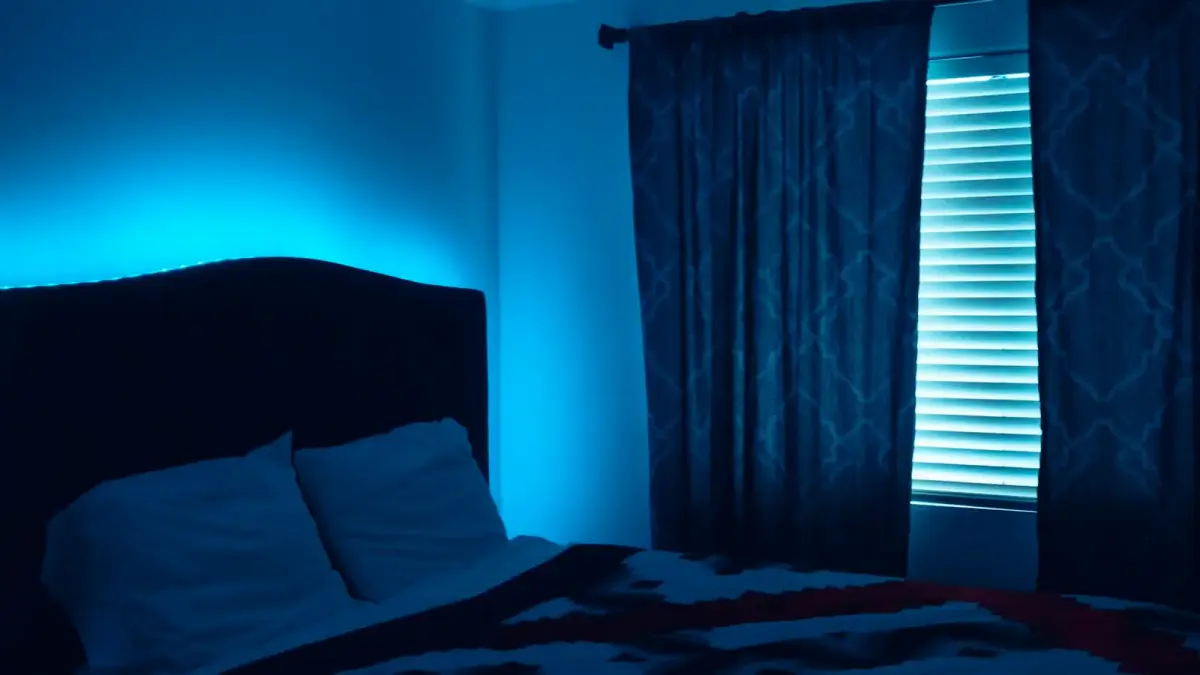 white pillow on bed near window