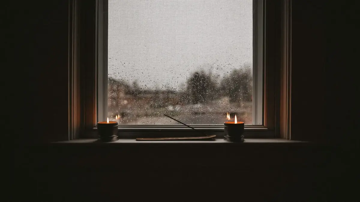 white wooden framed glass window