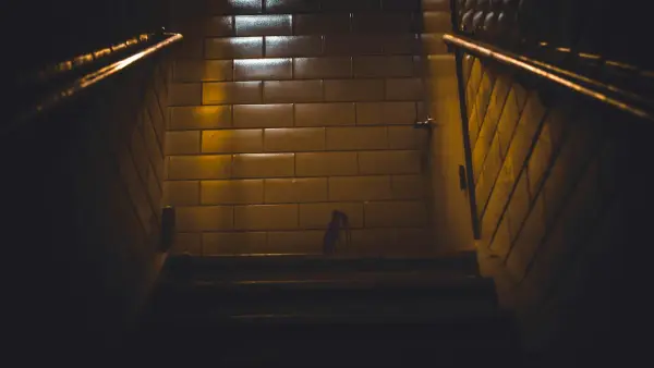 brown staircase