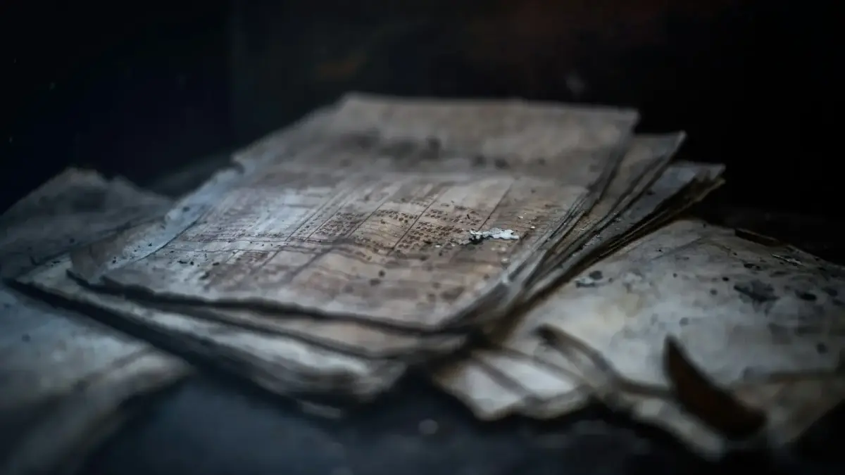 brown sheet of papers