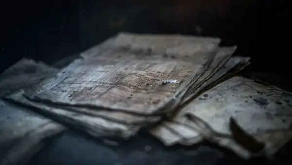 brown sheet of papers