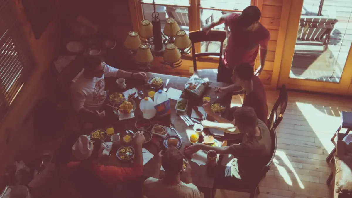 people around table
