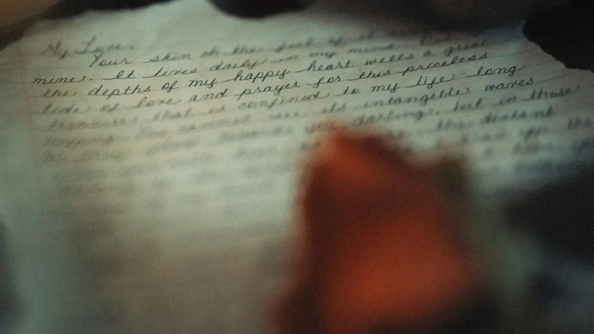 A close up of a piece of paper with writing on it