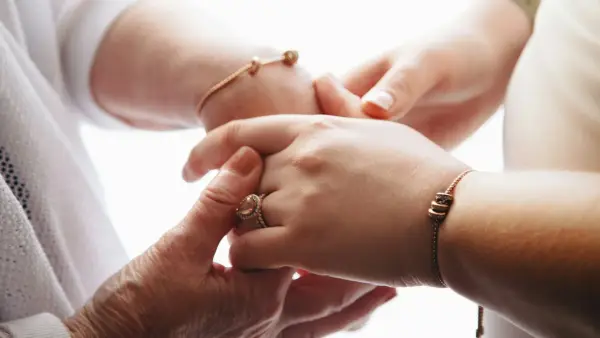 people holding hands