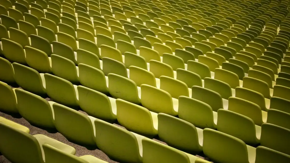 green stadium chairs